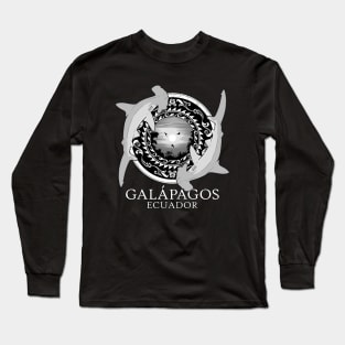 Hammerhead Sharks Ecuador Galápagos Long Sleeve T-Shirt